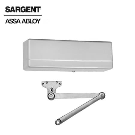 Sargent 281 Series Surface Mechanical Closer Heavy Duty Parallel Arm Sprayed Aluminum Enamel Finish SRG-281-P10-EN